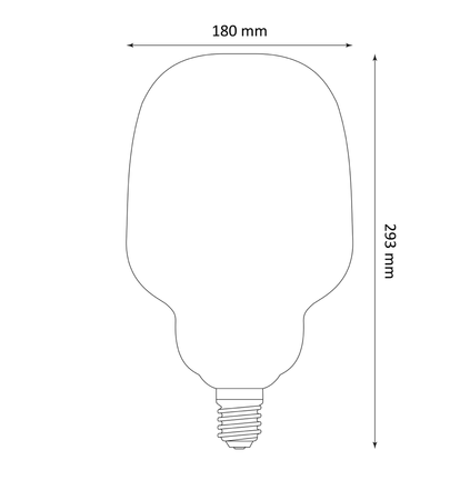 Żarówka dekoracyjna LED E27 FILAMENT S180 4W Vintage Smoky