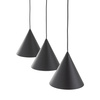 Lampa wisząca CONO Black 3xE27 S listwa