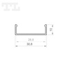 LED P13-1 Profil 2000 mm biały lakierowany (nr kat 8613111)