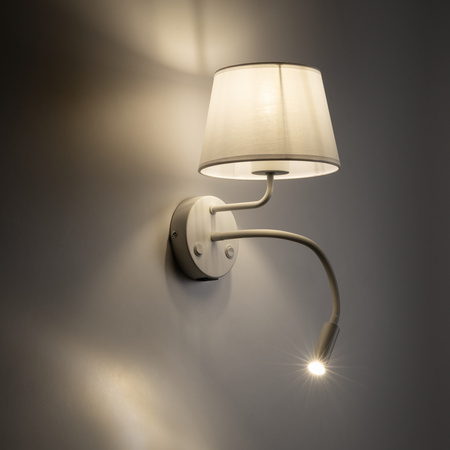 Kinkiet MAJA White USB+E27