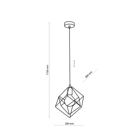 Lampa wisząca ALAMBRE 1xE27