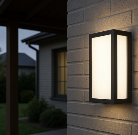 Kinkiet ogrodowy LED 10W oprawa elewacyjna Entara 4000K IP54 czarny