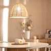 Naturalna lampa wisząca E27 Boho Nabulo