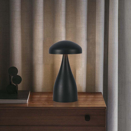 Lampka Biurkowa Nocna V-TAC 1W LED 22cm Ładowanie USB Ściemnianie Czarna VT-1041 3000K-6000K 55lm