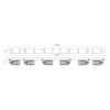 Lampa sufitowa VERTICAL BLACK SPOT 6xGU10