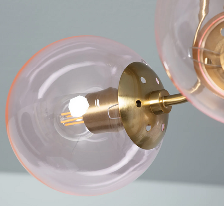 Lampa Sufitowa z Metalu i Szkła Amatler 3xE27