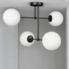 Lampa sufitowa czarna Milano Tower 4xE14 mleczne kule