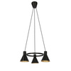 Lampa wisząca czarno-złota matowa sufitowa 3x40W More Candellux 33-71156