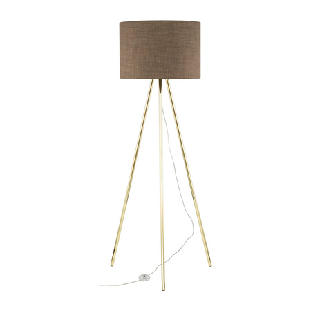 Lampa podłogowa UMBERTO Brown/Gold 1xE27