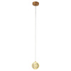 Lampa wisząca Brillant 1 złota LED CCT