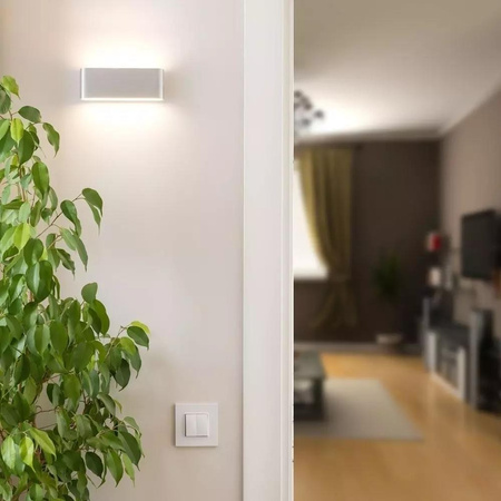 Oprawa Ścienna V-TAC 9W LED Góra Dół Szara IP65 VT-8056 6400K 850lm