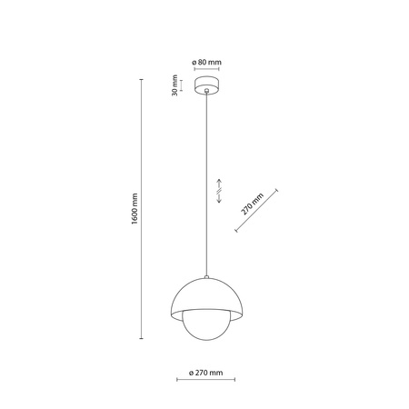 Tk Lighting BONO SABIA LAMPA WISZACA 1 M