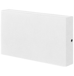 Kinkiet zewnętrzny LED CHICAGO prostokat podwójny bialy