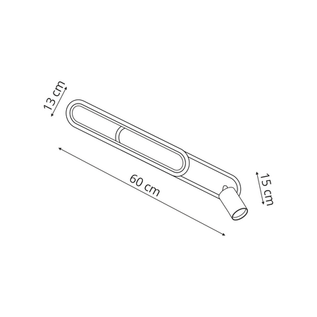 Light prestige Parma 1 plafon długi biały LP-0612/1C L WH