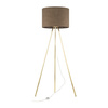 Lampa podłogowa UMBERTO Brown/Gold 1xE27
