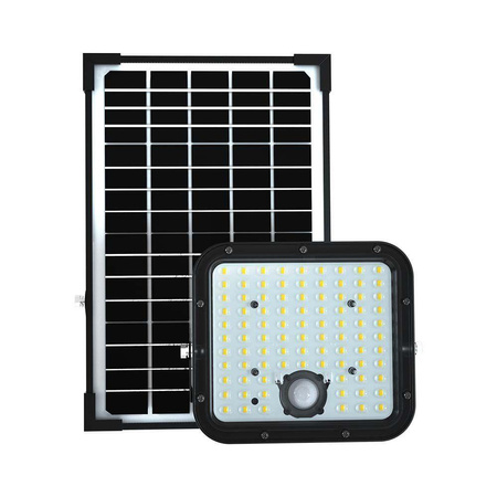 Projektor LED Solarny V-TAC 30W IP65, Pilot Timer, LiFePo 6.4V 6000mA Czarny VT-432 6400K 4800lm 3 Lata Gwarancji