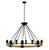 Lampa wisząca ze sznura konopnego 8xE27 