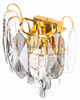 Kinkiet ścienny luksusowy kryształowy Luxury Gold Grey WSC027