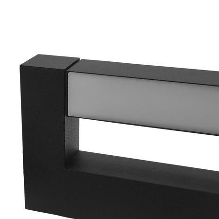 Kinkiet ścienny ASTER 2x4W 30cm IP54 czarny