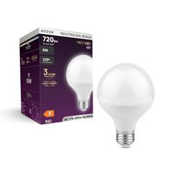 Żarówka LED E27 G80 8W neutralna 4000K