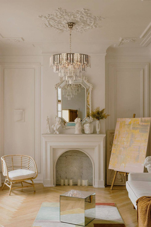 Żyrandol K-8175 z serii CAMERON GOLD