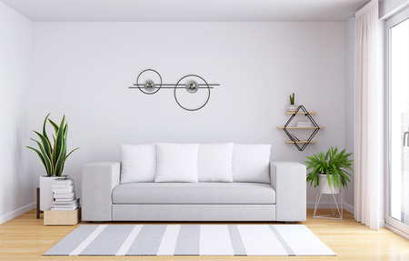 Lampa ścienna, kinkiet z dwoma źródłami światła K-5342 z serii ASTRA