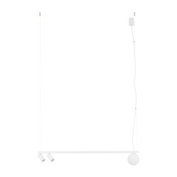 Lampa wisząca z reflektorkami FOURTY biała Nowodvorski 11445