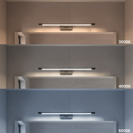 Kinkiet Klimt Czarny 12W 60cm