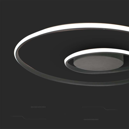 Oprawa Sufitowa V-TAC 48W LED Ściemnialna Czarna VT-7911 4000K 5150lm