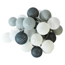 Kule dekoracyjne LED COTTON BALLS 230V Multikolor 30 szt.