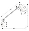 Kinkiet biały matowy regulowany obrotowy GU10 40W Milly Candellux 21-73907