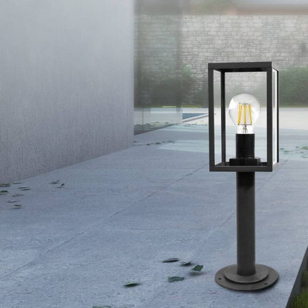 Lampa zewnętrzna MALMO 48cm stojąca grafit 1xE27