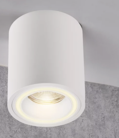 Oprawa natynkowa FALCO okrągła biała GU10