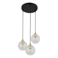 Lampa wisząca DEVON Transparent 3xE27 koło
