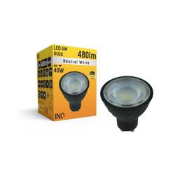 Żarówka LED GU10 6W neutralna 4000K czarna