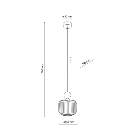 BALLO LAMPA WISZĄCA 1XE14