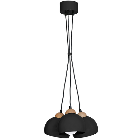 Lampa wisząca DAMA BLACK 3xE27 czarna