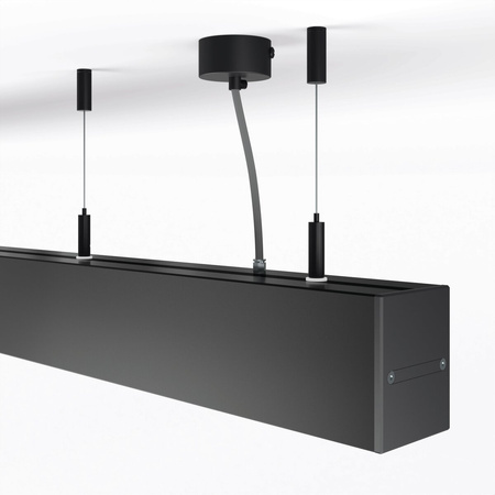 Kluś Podsufitka Fi-60mm, czarny, stal