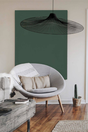 Druciana, designerska lampa z szerokim kloszem KP-09 z serii DOT