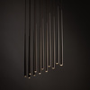 Tk Lighting PIANO BROWN lampa wisząca 12xG9