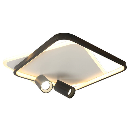 Light prestige Parma 2 plafon kwadratowy czarny LP-0612/2C Square BK