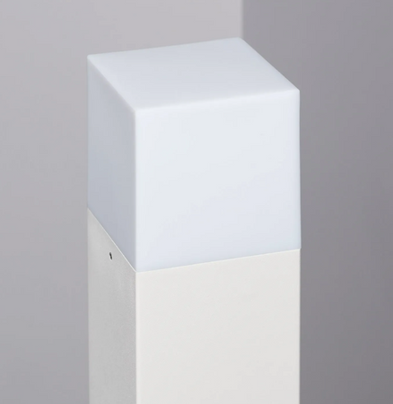 Lampa Ogrodowa stojąca 1xE27 Augusta Biała 74cm