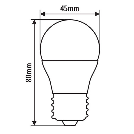 Żarówka LED E27 9W KULKA 620lm zimna 6000K INQ
