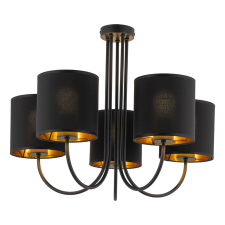 Lampa sufitowa TORENS Black 5xE27
