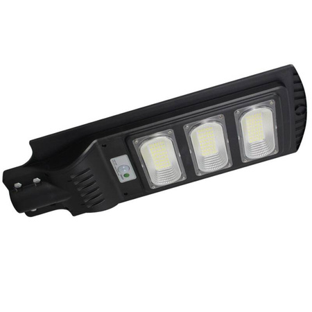 Naświetlacz Solarny LED STREET-9 z czujnikiem PIR, czarny + pilot