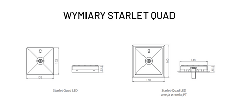 Oprawa awaryjna natynkowa STARLET QUAD LED SO 250 A 1H MT IP20 / 92821