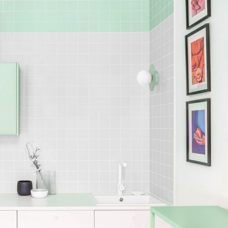 Estetyczna lampa sufitowa w kolorze szałwii K-5452 z serii ROBIN