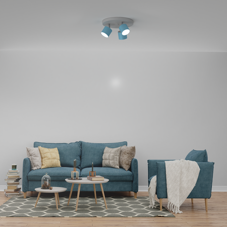 Lampa sufitowa DIXIE BLUE 3xGX53