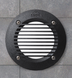 Oprawa elewacyjna ścienna LETI 100 ROUND-GR wpuszczana czarna Y LED GX53 3W 3000K