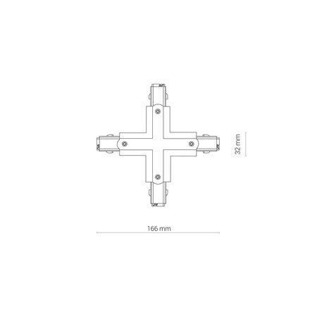 Nowodvorski Złączka biała CTLS POWER X CONNECTOR 